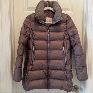 Moncler Down Coat Jacket S Grey